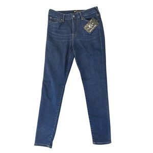 True Religion Jennie Curvy Skinny Stretch Jeans Medium Dark Size 30 10 NWT $159
